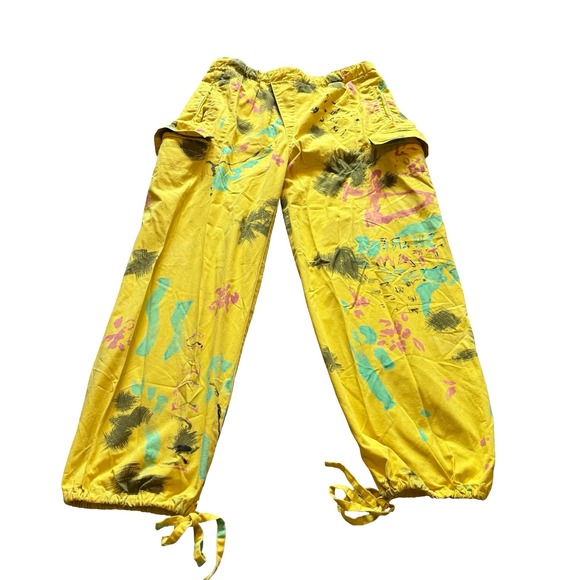 Polo Ralph Lauren Other - Polo Ralph Lauren Mens Yellow Graffiti Palm‎ Tree Cargo Pants Relaxed Size M